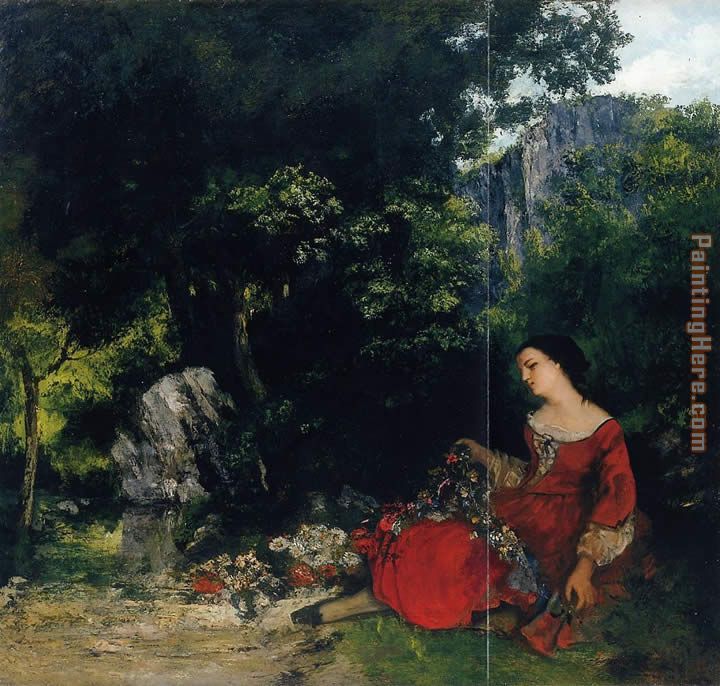 Gustave Courbet Woman with Garland